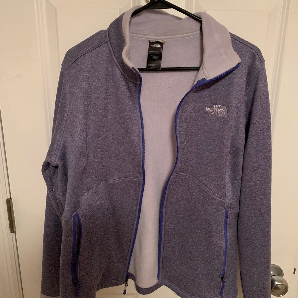 Women’s North face full zip fleeced lined jacket